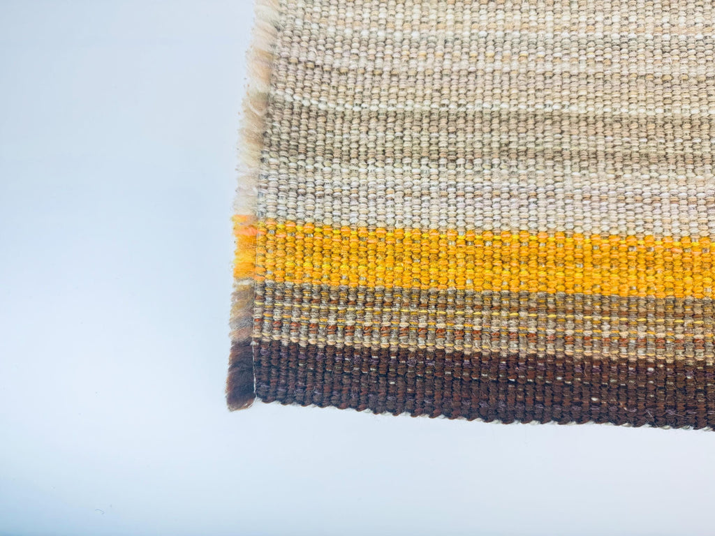 Product image for 'vintage beige brown striped fringe style place mats sets sold separately' (view ed825d)