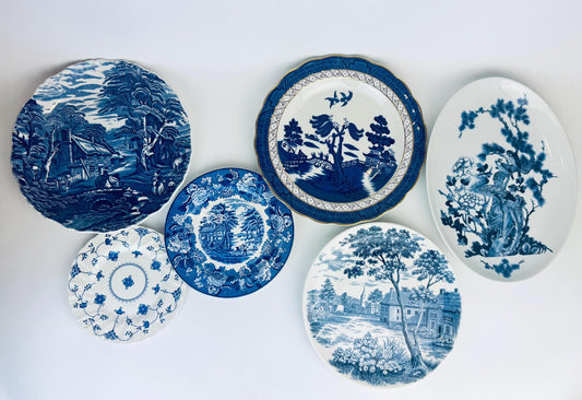 Product image for 'vintage assorted ceramic plate wall hanging decor sets sold separately' (view 1850fc)