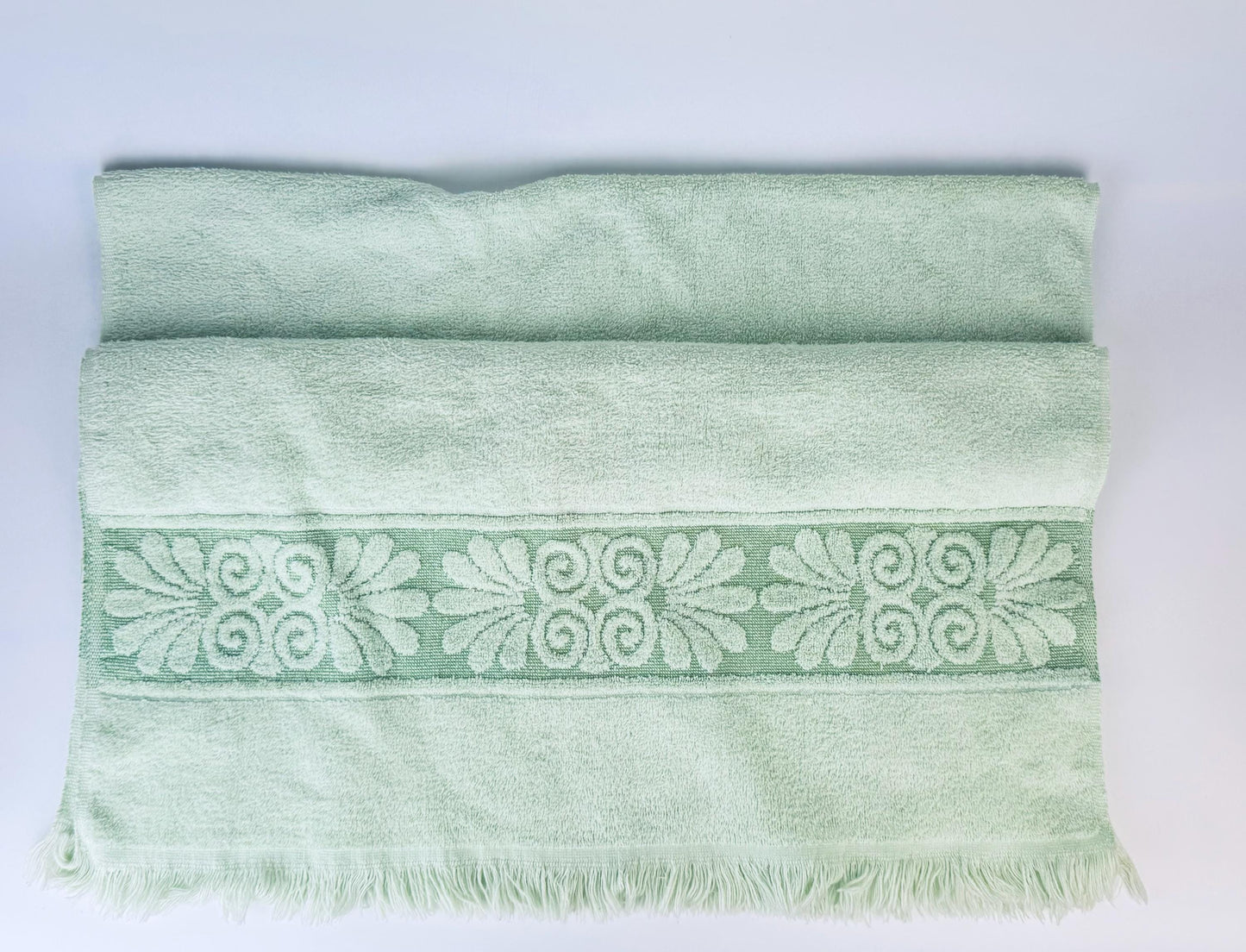 Product image for 'vintage cannon monticello rectangular fringe bath towel made in usa cotton polyester blend pink white yellow blue sold separately' (view bc95f2)