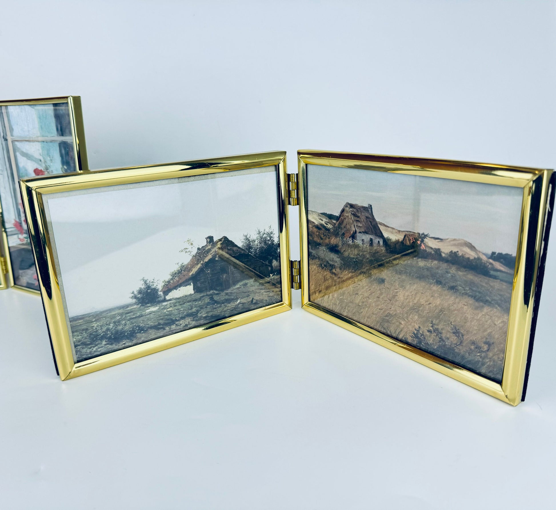 Product image for 'vintage gold solid brass tabletop picture frame book made in korea sold separately' (view a621cd)