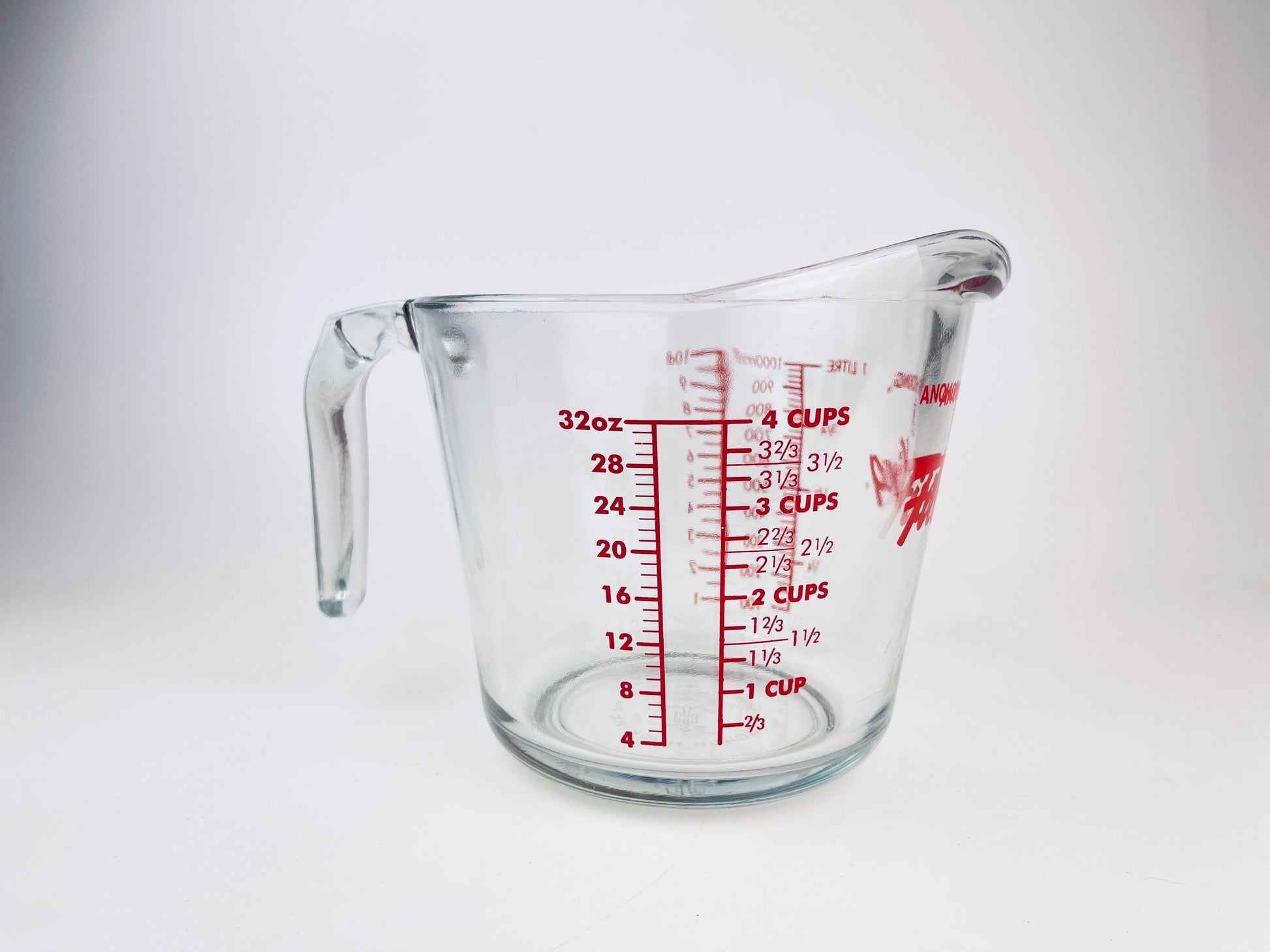Product image for 'vintage pyrex glass measuring cup 4 cups 32 oz metric imperial system 699' (view 22e470)