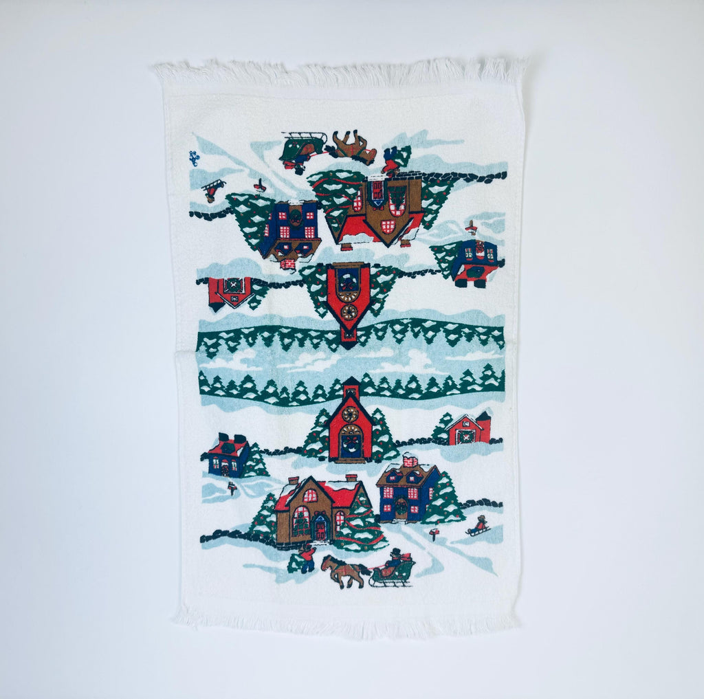 Product image for 'vintage christmas fringe hand towels new old stock nos sold separately' (view a9c7b0)