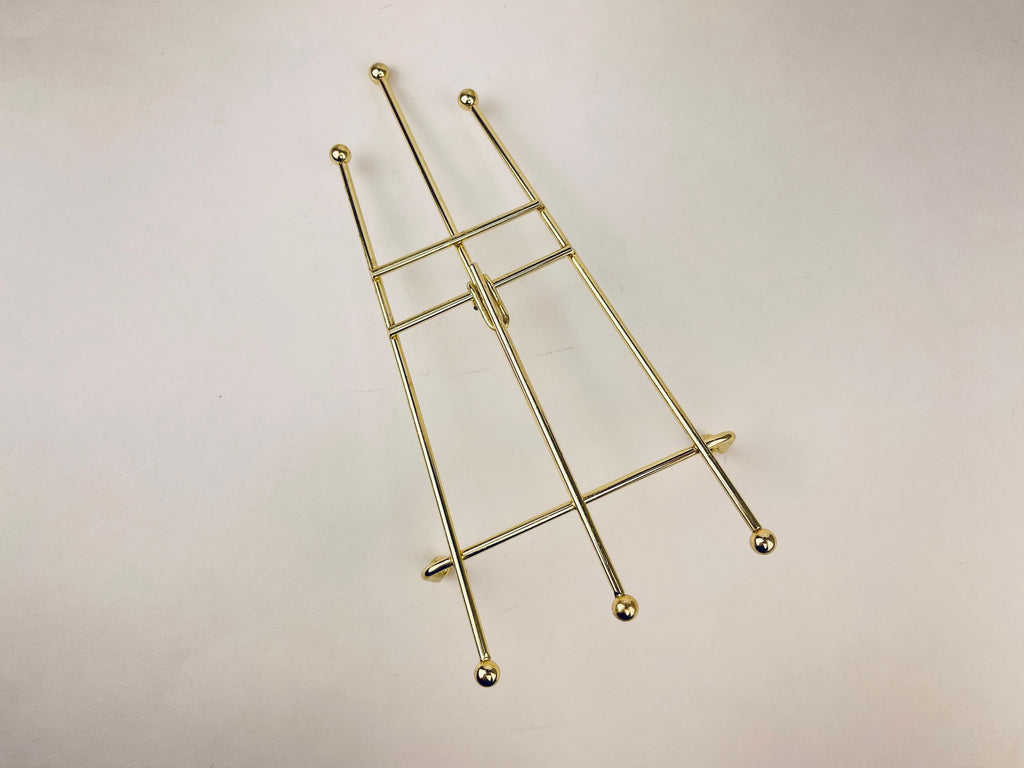 Product image for 'vintage gold collapsible small easel picture sheet music holder' (view ec7b19)