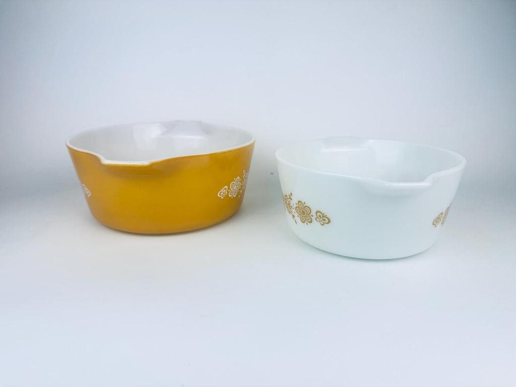 Product image for 'vintage butterfly gold pyrex casserole dishes sold separately' (view eeba2c)