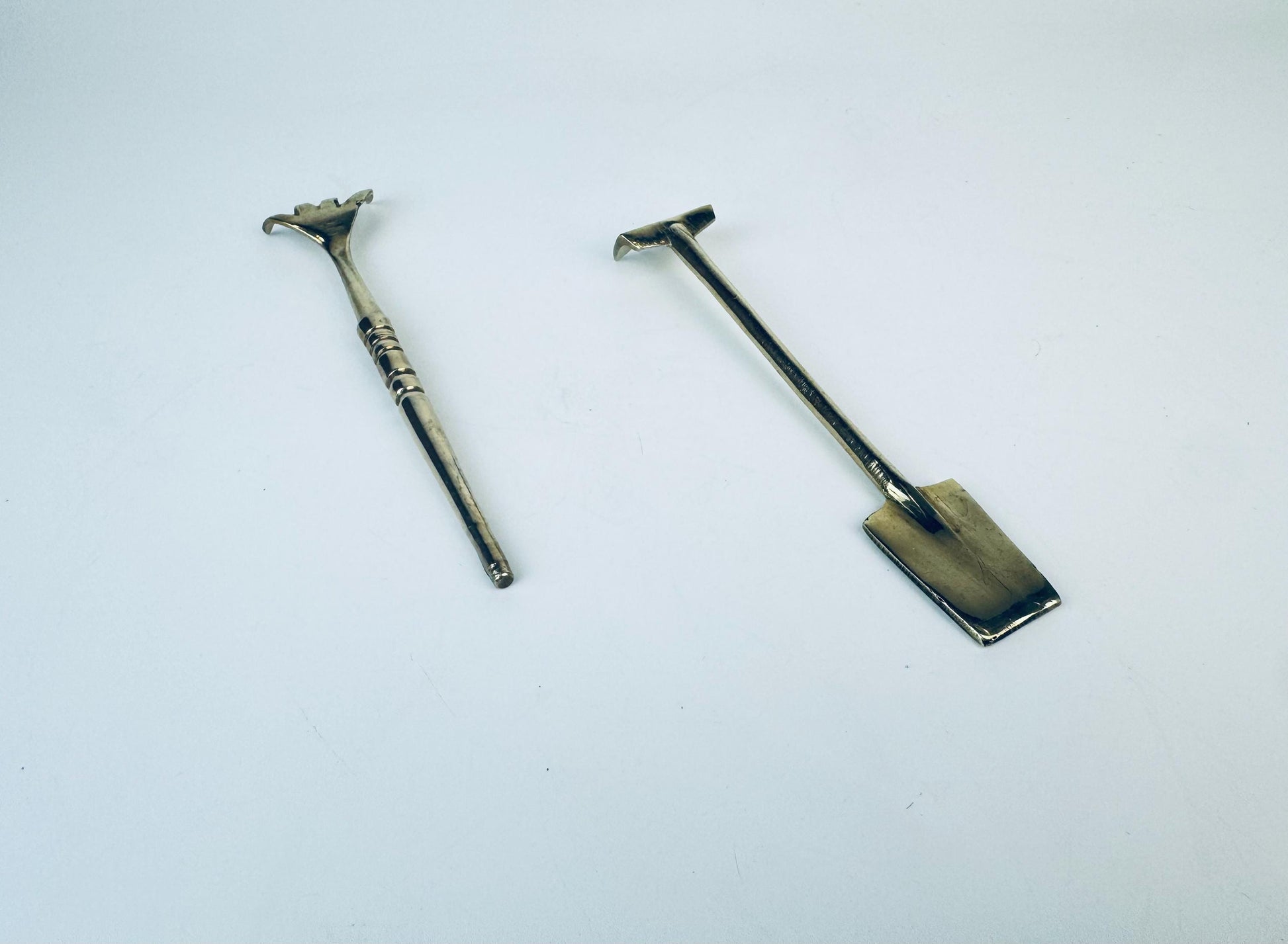 Product image for 'vintage brass bonsai rake pickle fork or back scratcher mid century whimsy' (view c38ff5)