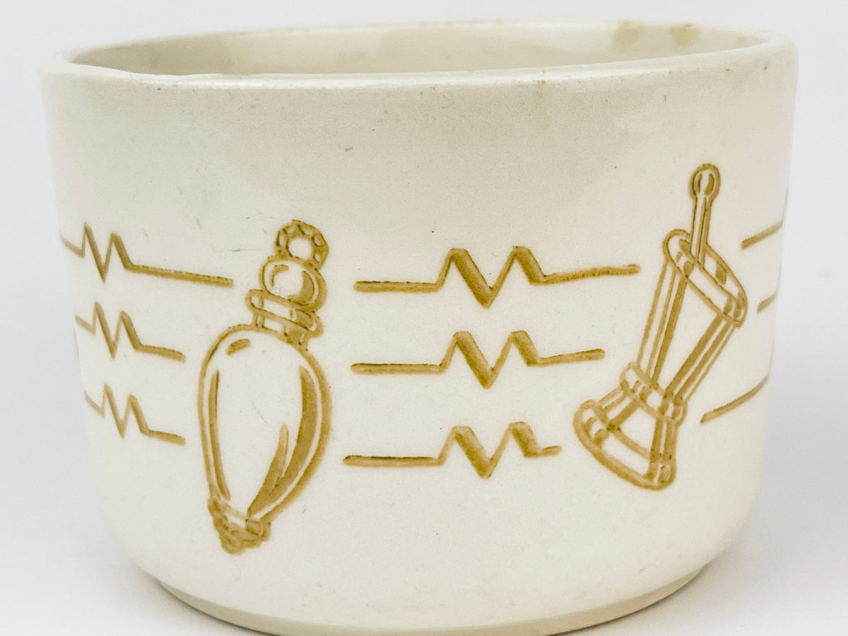 Product image for 'vintage rx spiller ceramic shaving cup mug mentholated 40 year club made in usa batavia ny' (view 346f46)