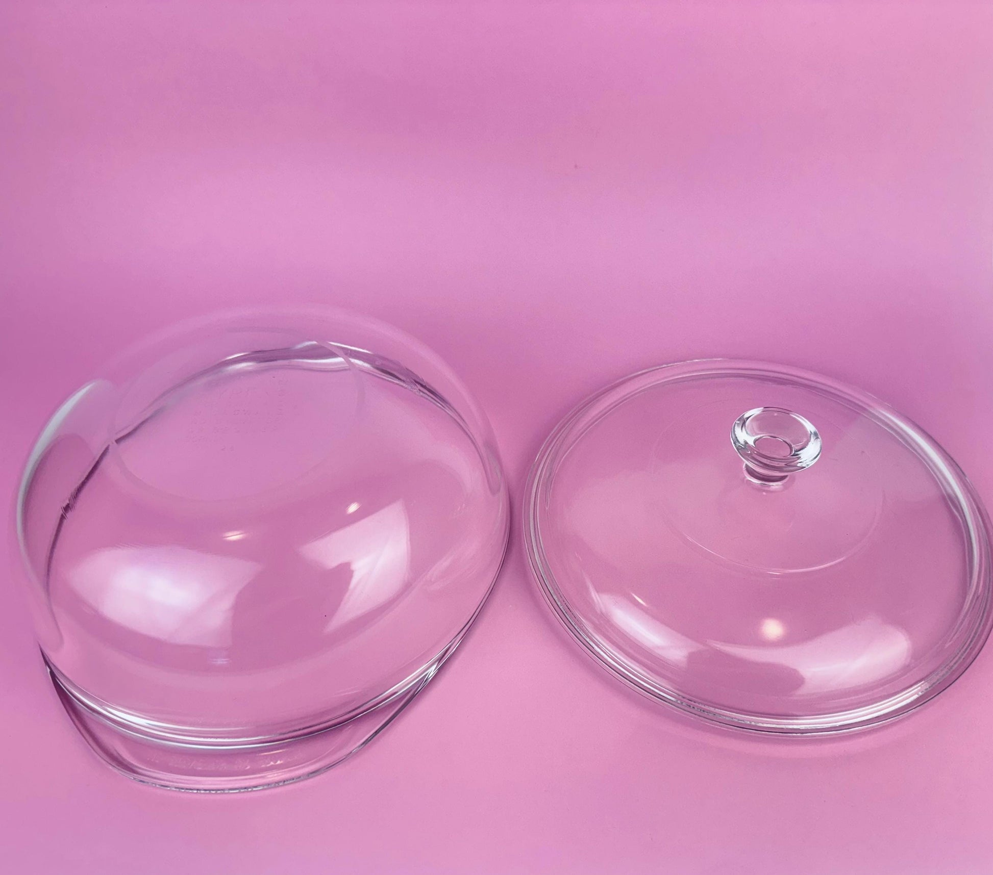Product image for 'vintage pyrex clear lidded glass casserole dishes sold separately' (view 75ed8a)