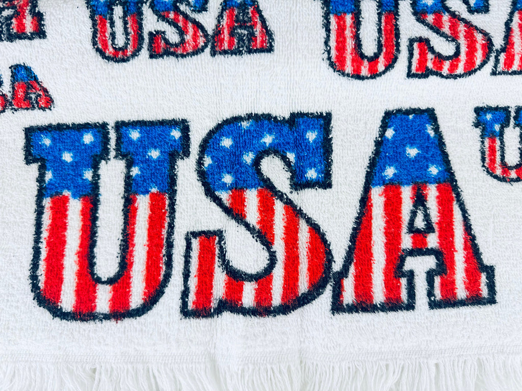 Product image for 'vintage usa cannon bath fringe towel made in usa all cotton new old stock nos' (view 3d32f0)