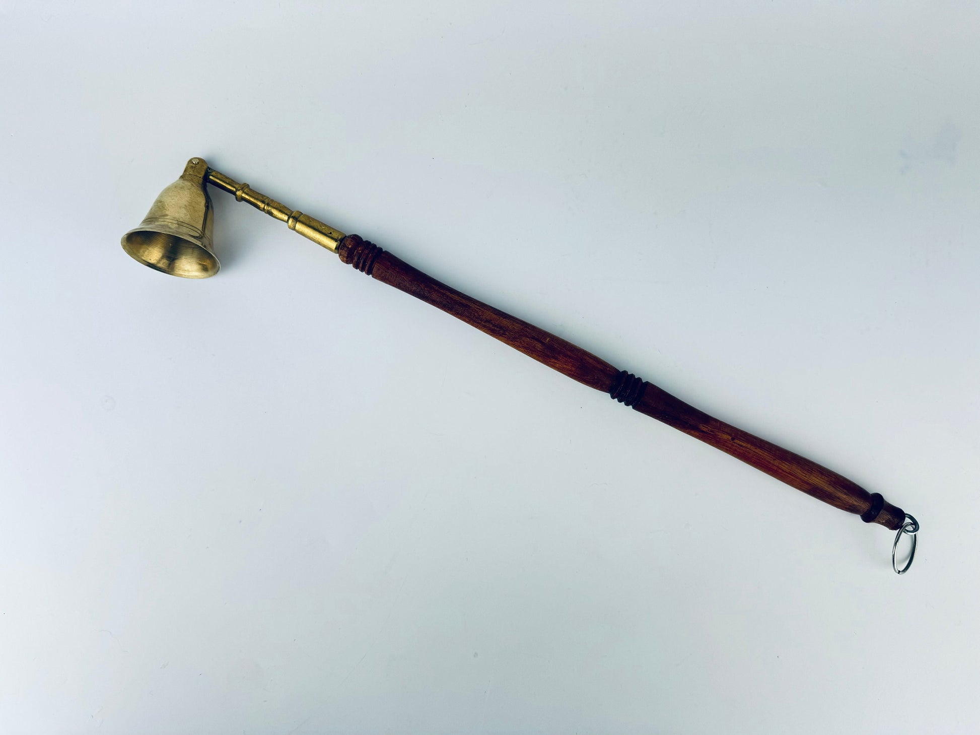 Product image for 'vintage long wood brass candle snuffer doubter candle accessory gift' (view 9f7566)