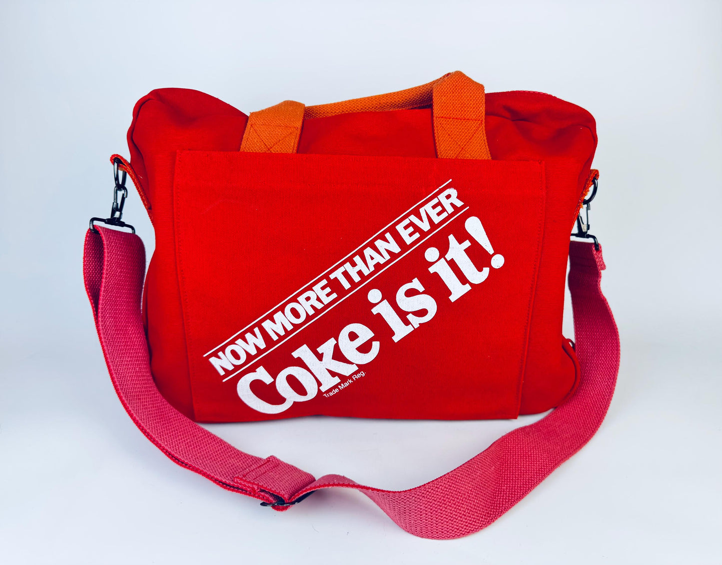 Product image for 'vintage 1980s coca cola bag coke is it retro shoulder tote' (view 98f46e)