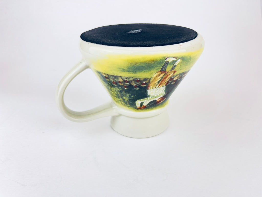 Product image for 'vintage otagiri ceramic no drip travel coffee mug golfer gift designed by figi' (view 791e36)