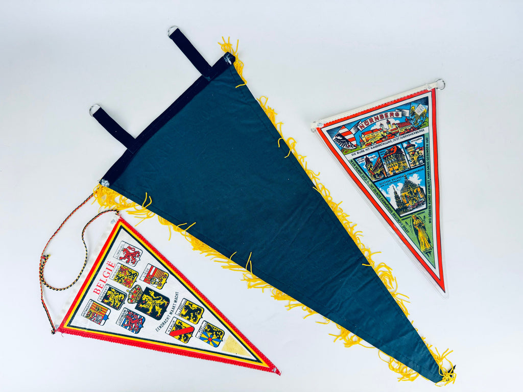 Product image for 'vintage european tapered pennant wall hanging sold separately kobenhavn nurnberg belgique' (view a92a7c)