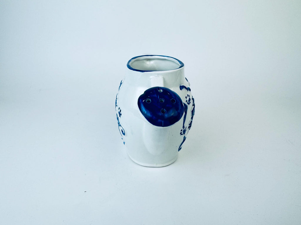 Product image for 'vintage rubens blue white floral bird ceramic watering can designed in hollywood made in japan' (view 22c8c1)