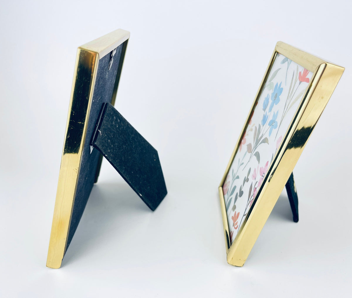 Product image for 'vintage solid brass gold tabletop picture frames 4 x 6 sold separately 1' (view 465480)
