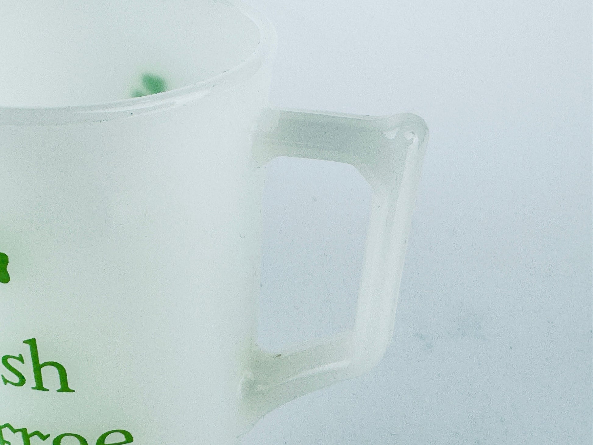 Product image for 'vintage milk glass irish coffee shamrock pedestal mugs set of four 4' (view 124511)