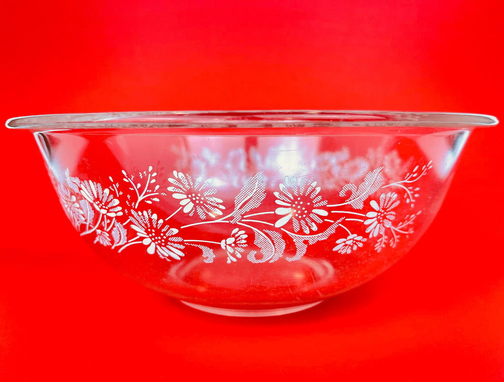 Product image for 'vintage colonial mist pyrex clear floral print mixing bowls sold separately' (view 93ec56)