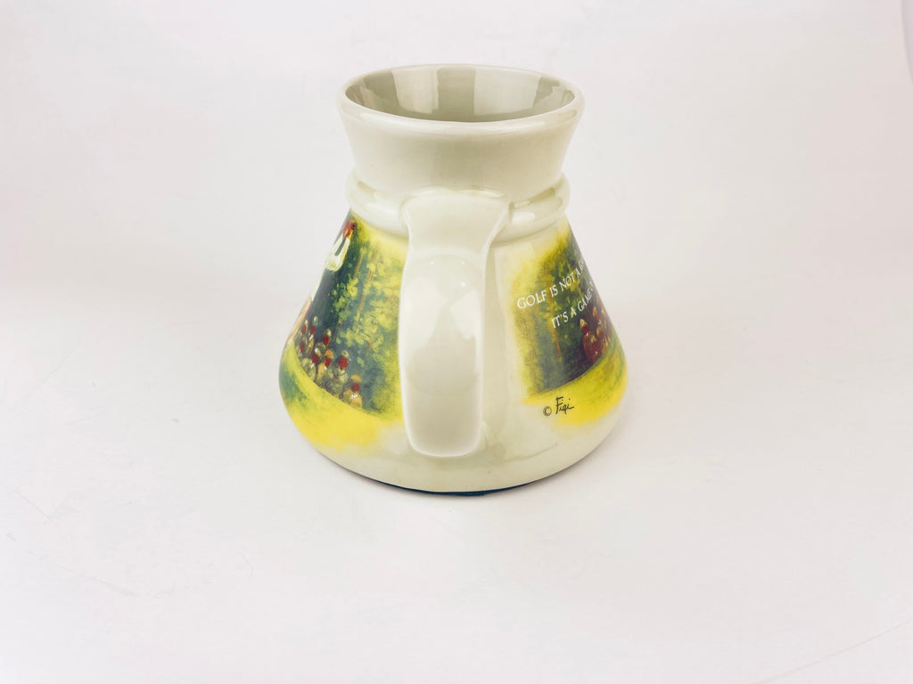 Product image for 'vintage otagiri ceramic no drip travel coffee mug golfer gift designed by figi' (view 9a13c7)