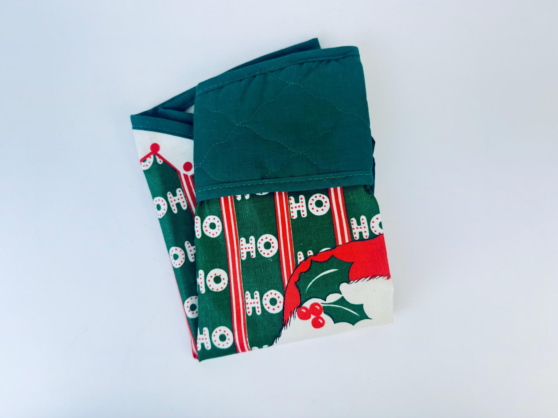 Product image for 'vintage ho ho ho santa christmas waist apron made in canada by kitchenworks' (view a48f84)