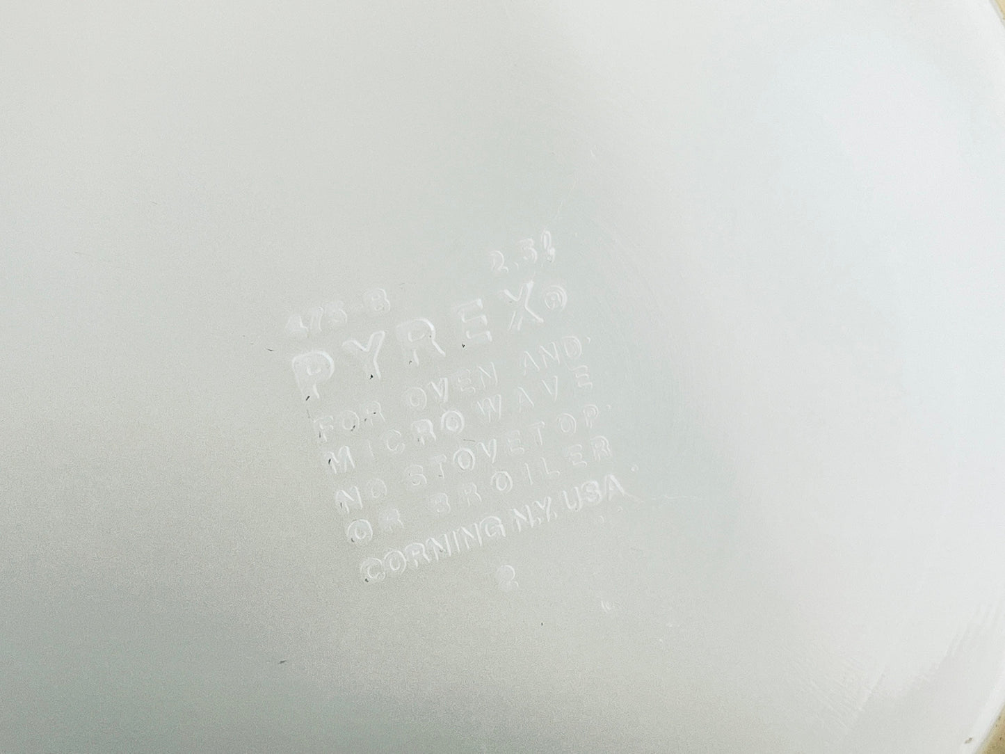 Product image for 'vintage homestead pyrex casserole dish 475 b' (view a0b0b3)