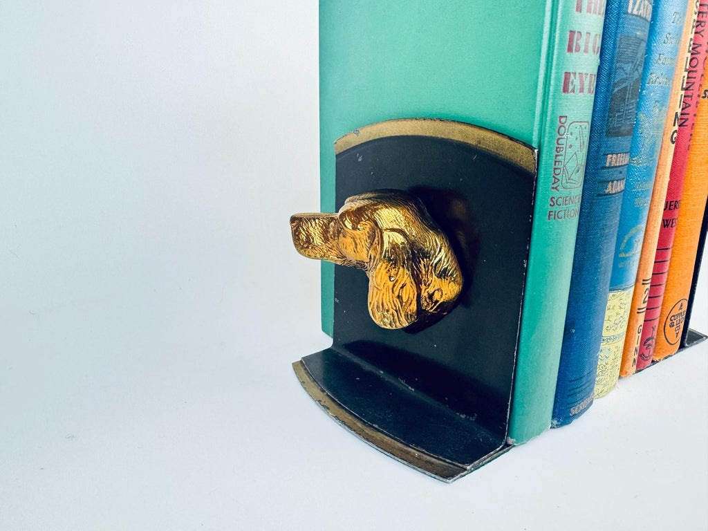 Product image for 'vintage spaniel dog metal bookends set of two 2' (view e3c6cc)