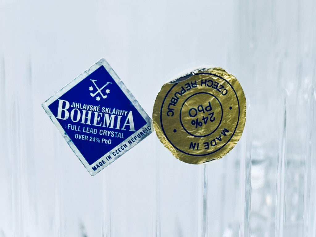 Product image for 'vintage jihlavske sklarny bohemia crystal lowball glasses set of five 5 made in czech republic' (view 4f3488)