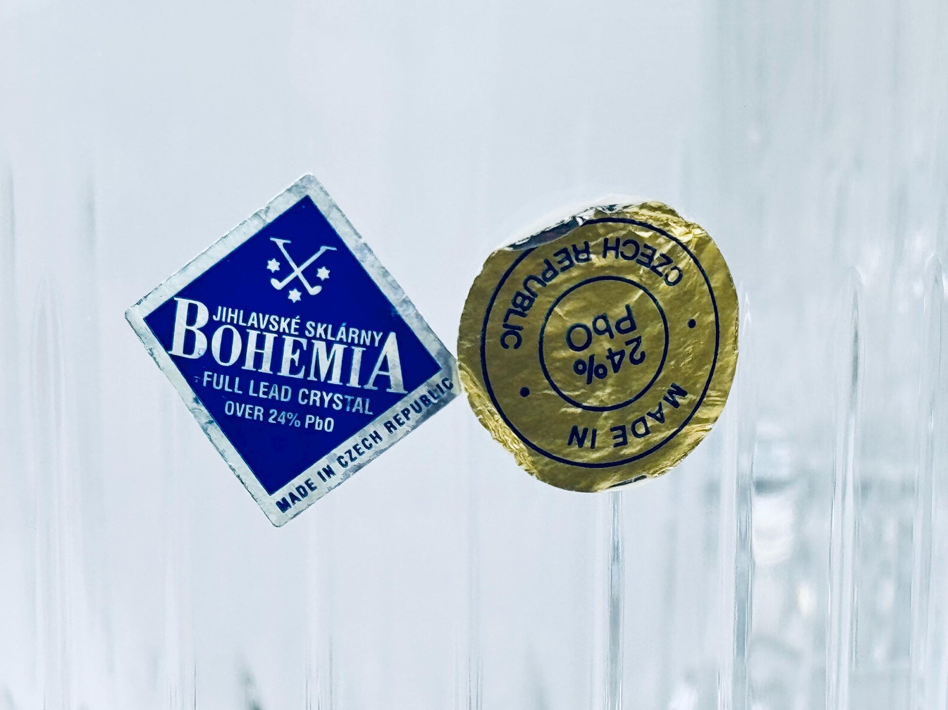 Product image for 'vintage jihlavske sklarny bohemia crystal lowball glasses set of five 5 made in czech republic' (view 4f3488)