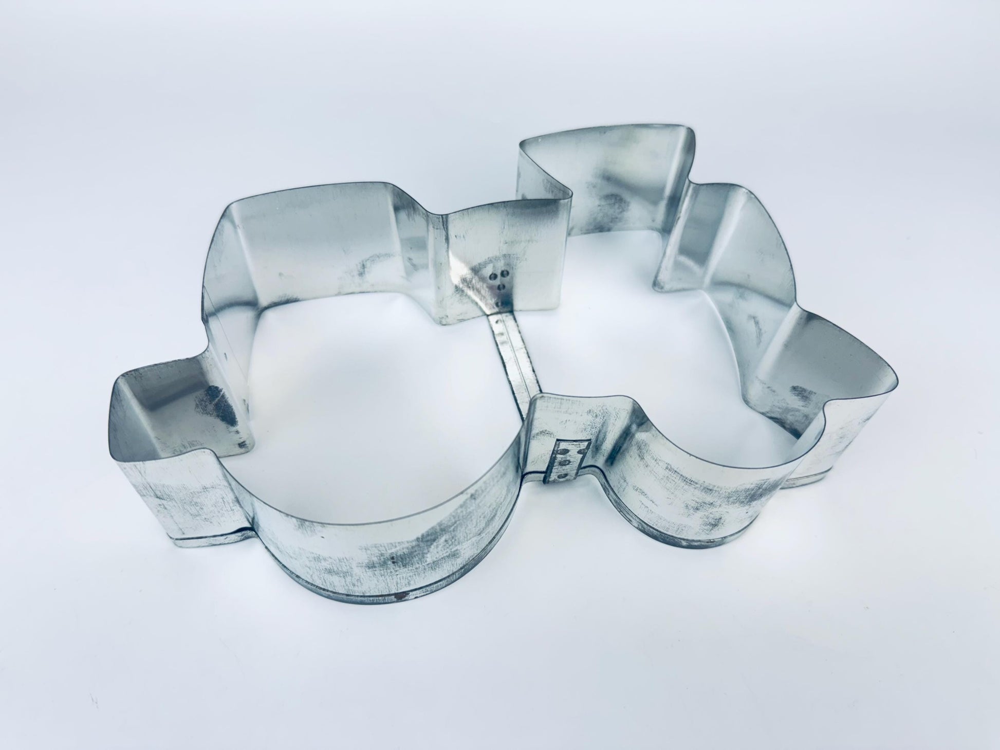 Product image for 'vintage silver train cake cutter 1970s shape a cake by fox run craftsmen tin party mold with box guide' (view 07909d)