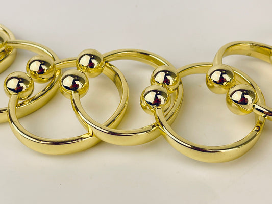 Product image for 'vintage brass minimalist napkin ring holders set of eight 8 attractive aged metal patina' (view 64edec)