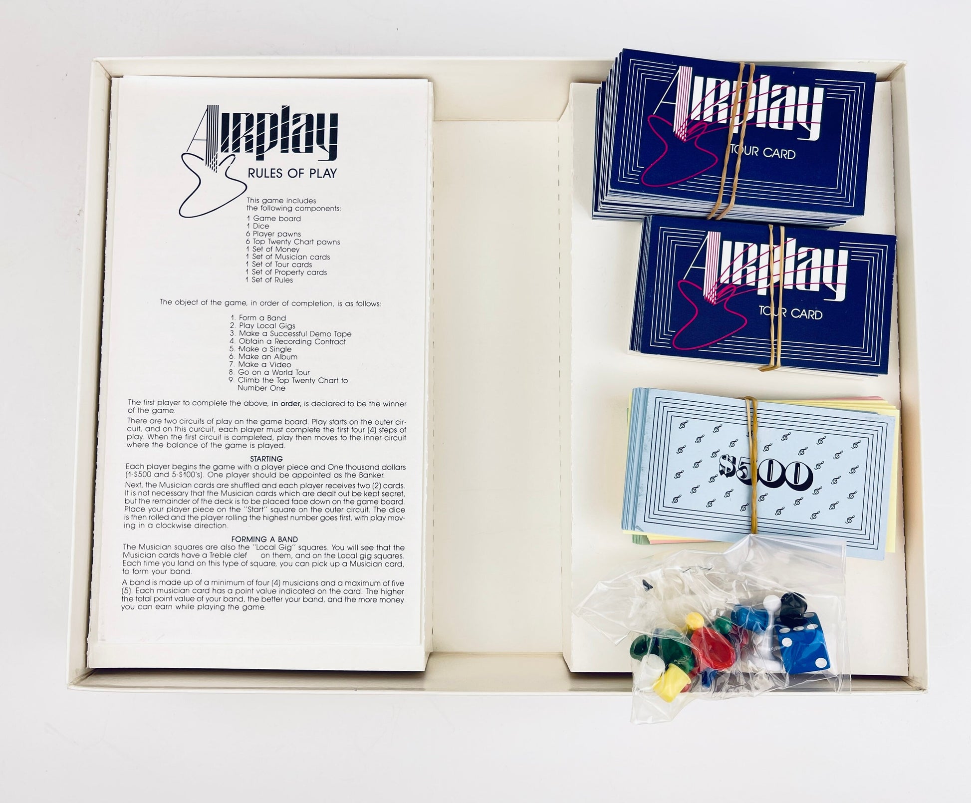 Product image for 'vintage airplay the board game form your own band challenge the road to stardom a family game made in canada' (view 1bcfb1)