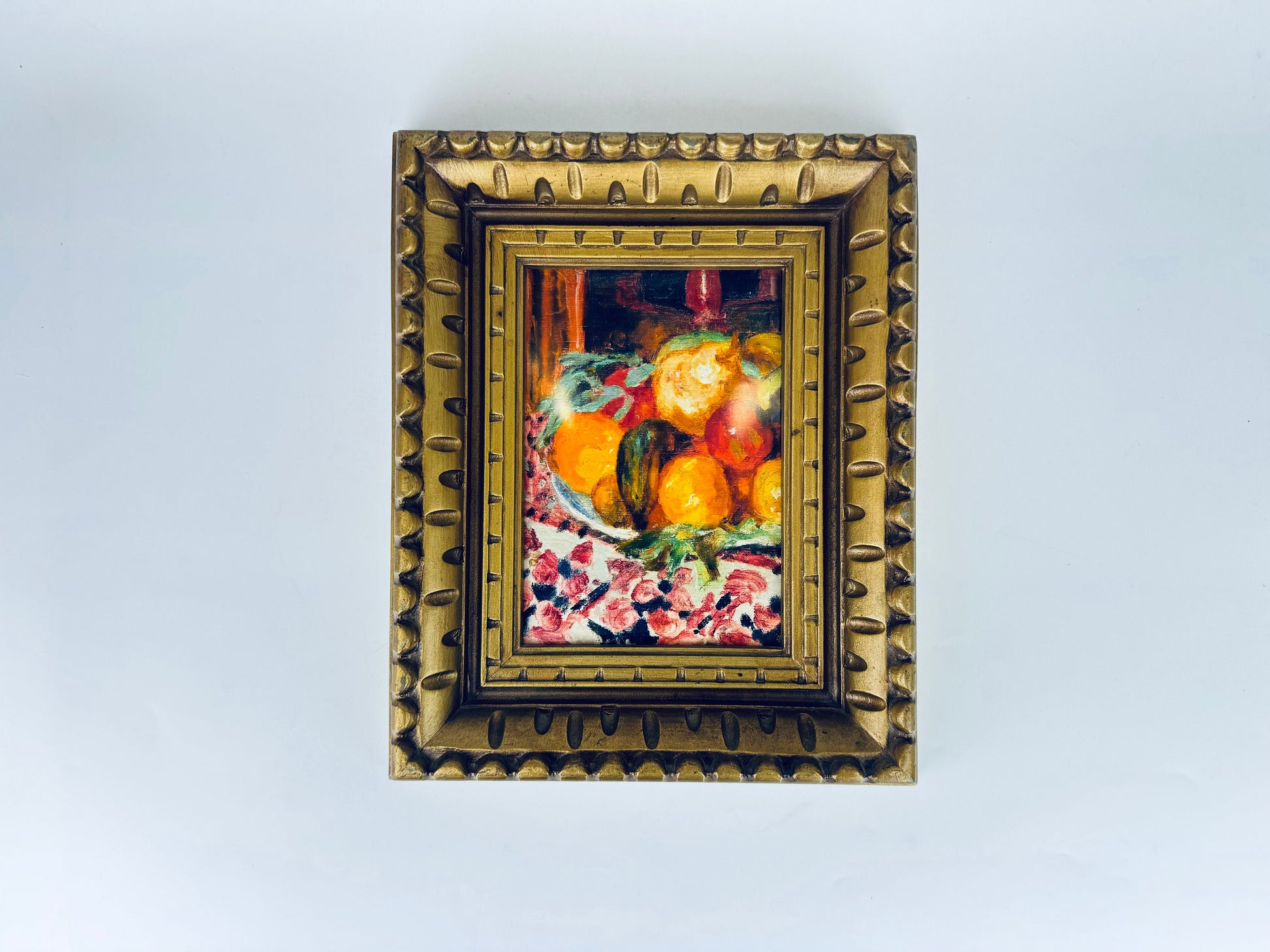 Product image for 'vintage faux wood ornate carved gold gilt picture frame hollywood regency decor' (view a42dd3)