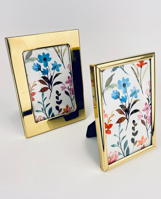 Product image for 'vintage solid brass gold tabletop picture frames 4 x 6 sold separately 1' (view c7b27d)
