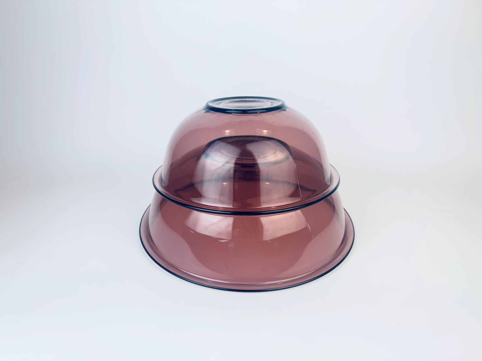 Product image for 'vintage cranberry purple glass mixing bowls sold separately' (view 631d74)