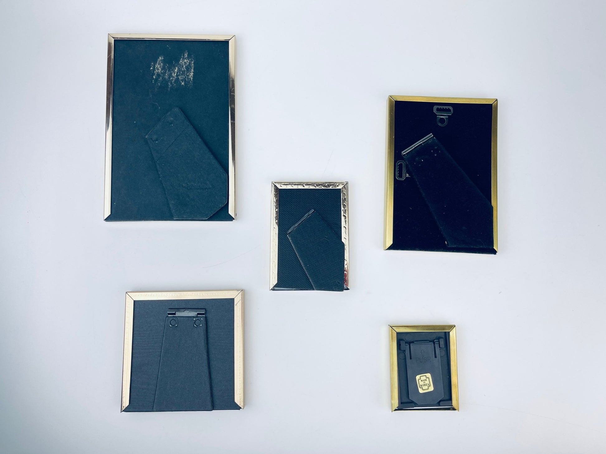 Product image for 'vintage gold metal brass picture frames various sizes sold separately' (view ada083)