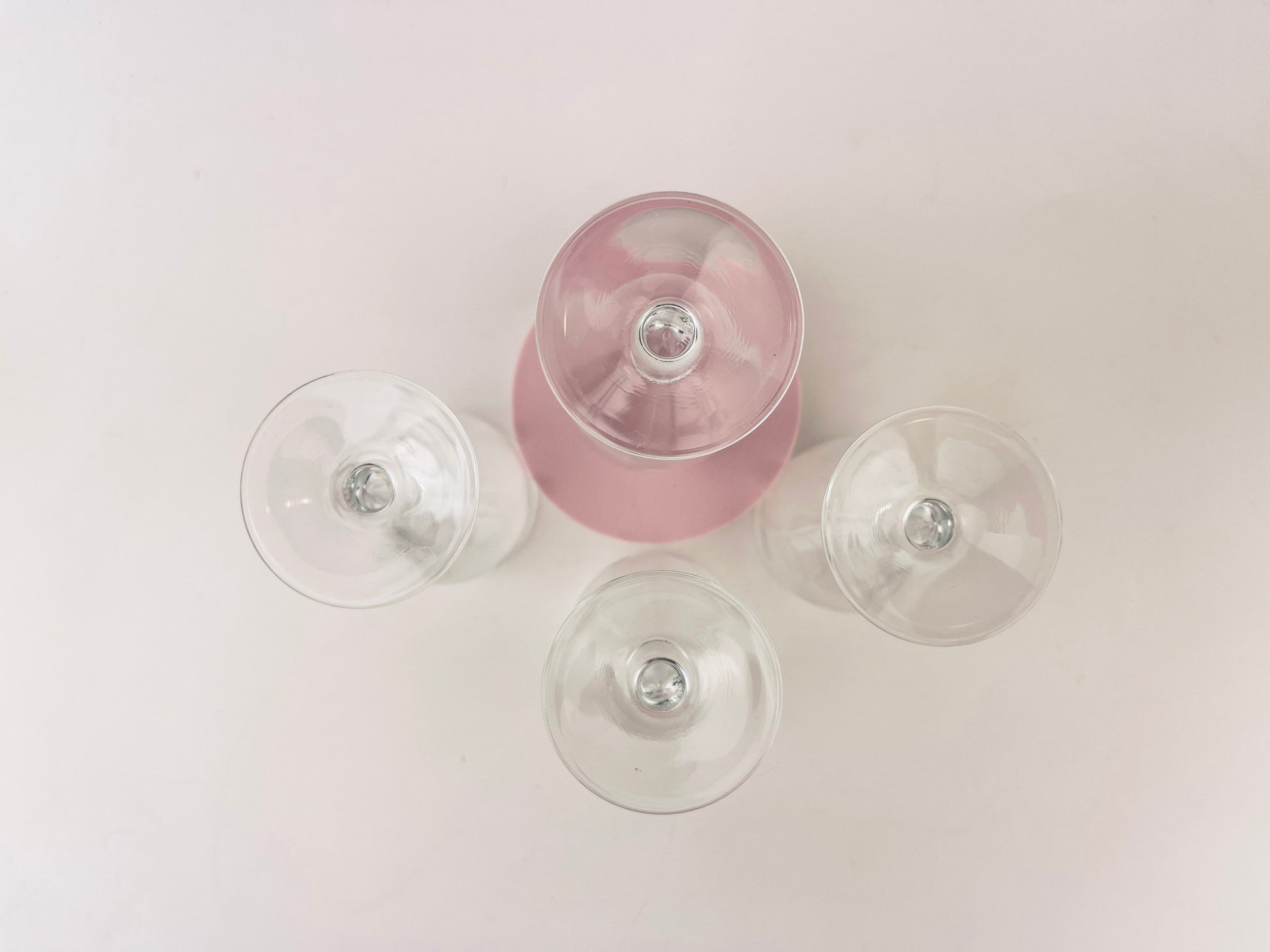 Product image for 'vintage etched polka dot clear port sherry glasses set of four 4' (view 2ae130)