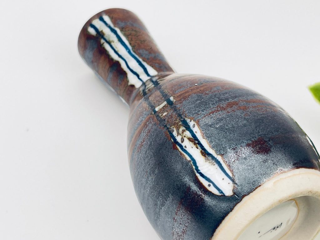 Product image for 'vintage ceramic bud vase brown silver made in japan' (view 3dc29c)