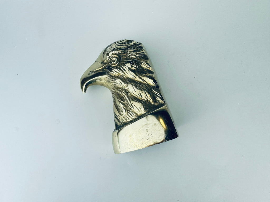 Product image for 'vintage brass eagle bird bookend attractive aged metal patina' (view afbeb1)
