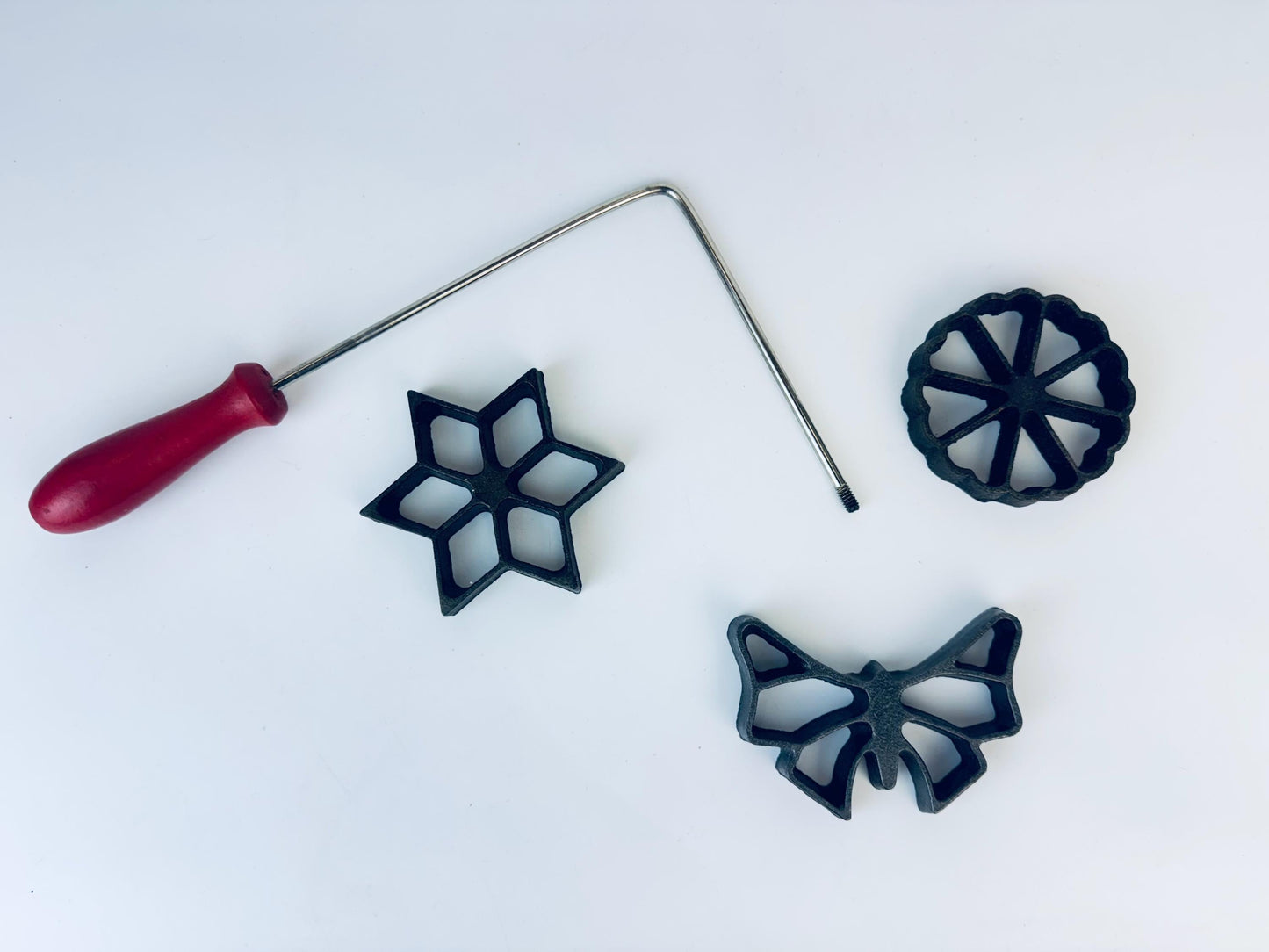 Product image for 'vintage rosette iron shortbread sugar cookie press' (view 24e476)