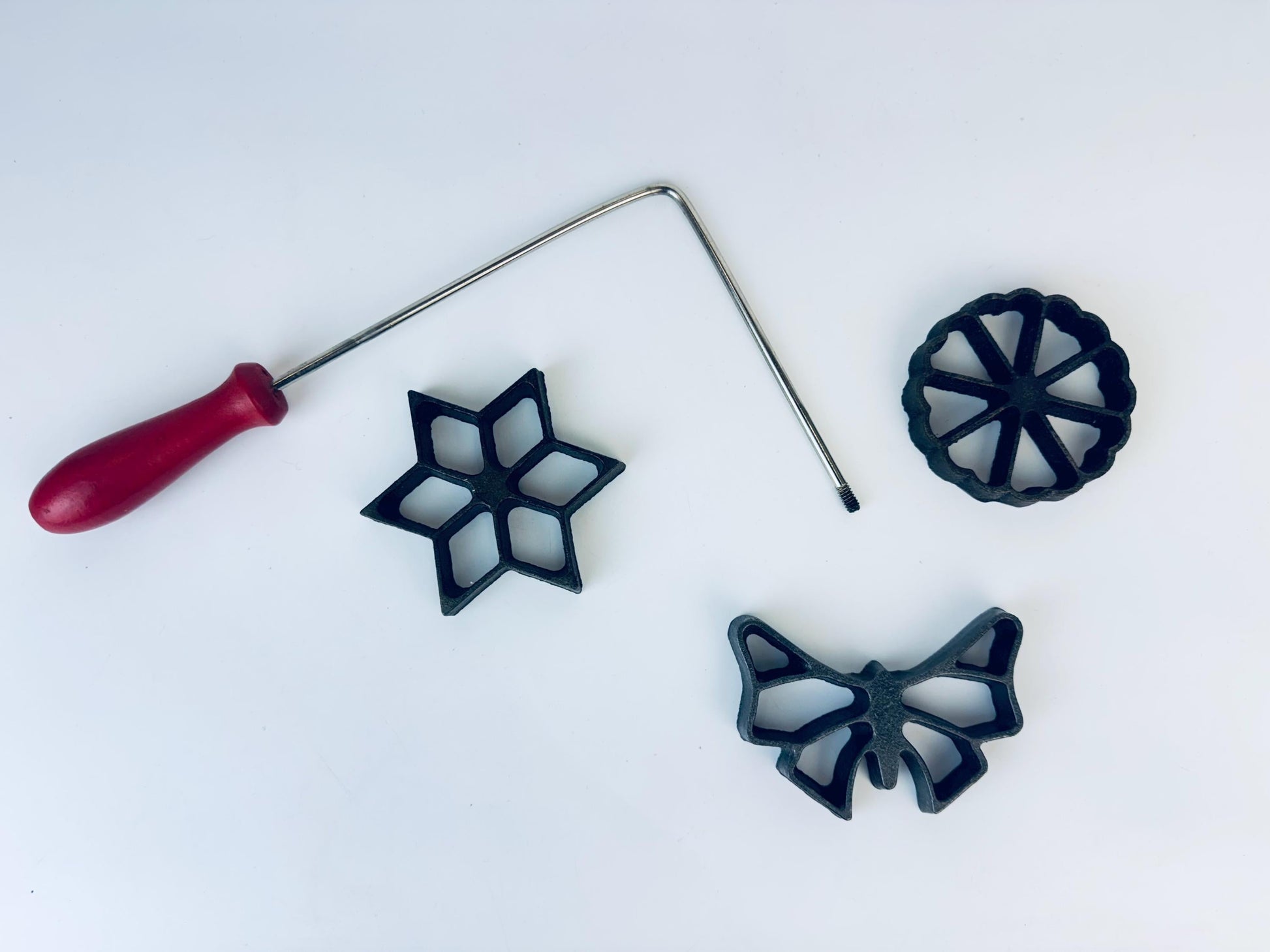 Product image for 'vintage rosette iron shortbread sugar cookie press' (view 24e476)