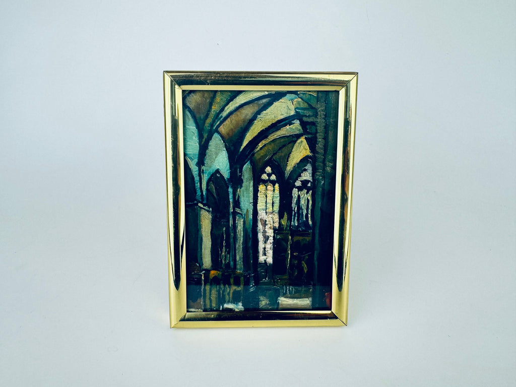 Product image for 'vintage gold solid brass tabletop picture frame made in korea sold separately' (view 8427e6)