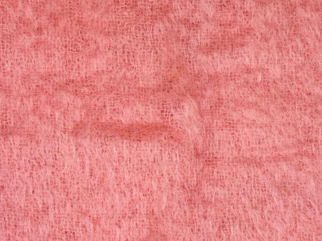 Product image for 'vintage jaeger pink mohair wool fringe throw made in great britain' (view 0b44a1)