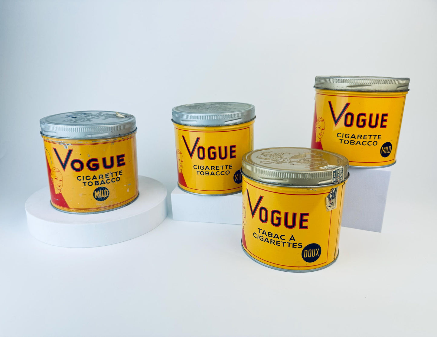 Product image for 'vintage vogue mild cigarette tobacco tin imperial tobacco company canada collectible tin sold separately' (view 81e4a5)