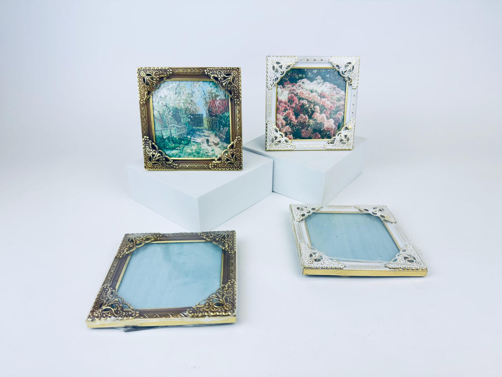 Product image for 'vintage ornate filigree square picture frames 3 x 3 new old stock sold separately' (view 001ce7)