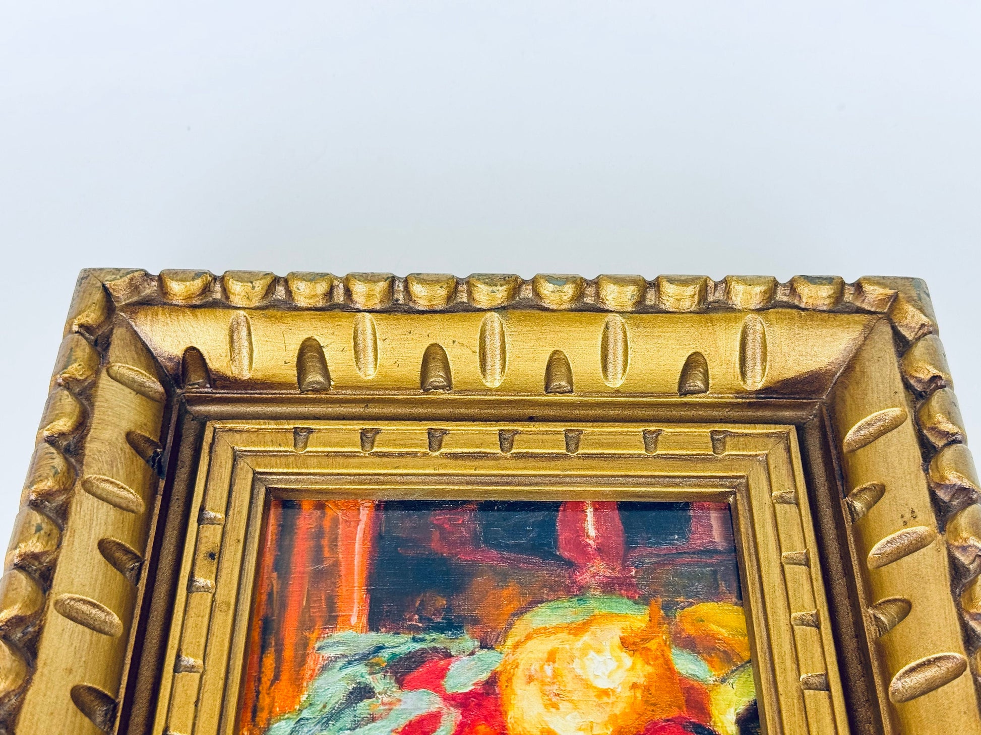 Product image for 'vintage faux wood ornate carved gold gilt picture frame hollywood regency decor' (view 2d2d51)