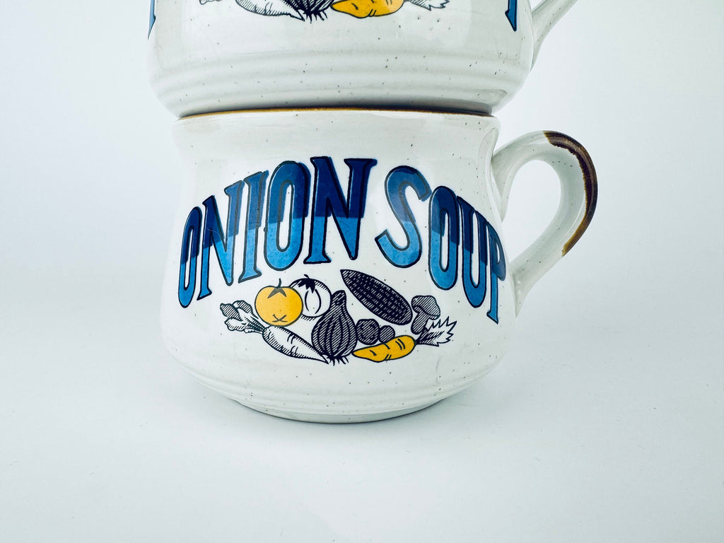 Product image for 'vintage festival hand made stoneware ceramic handled soup bowls set of two 2 made in korea' (view 3230e8)
