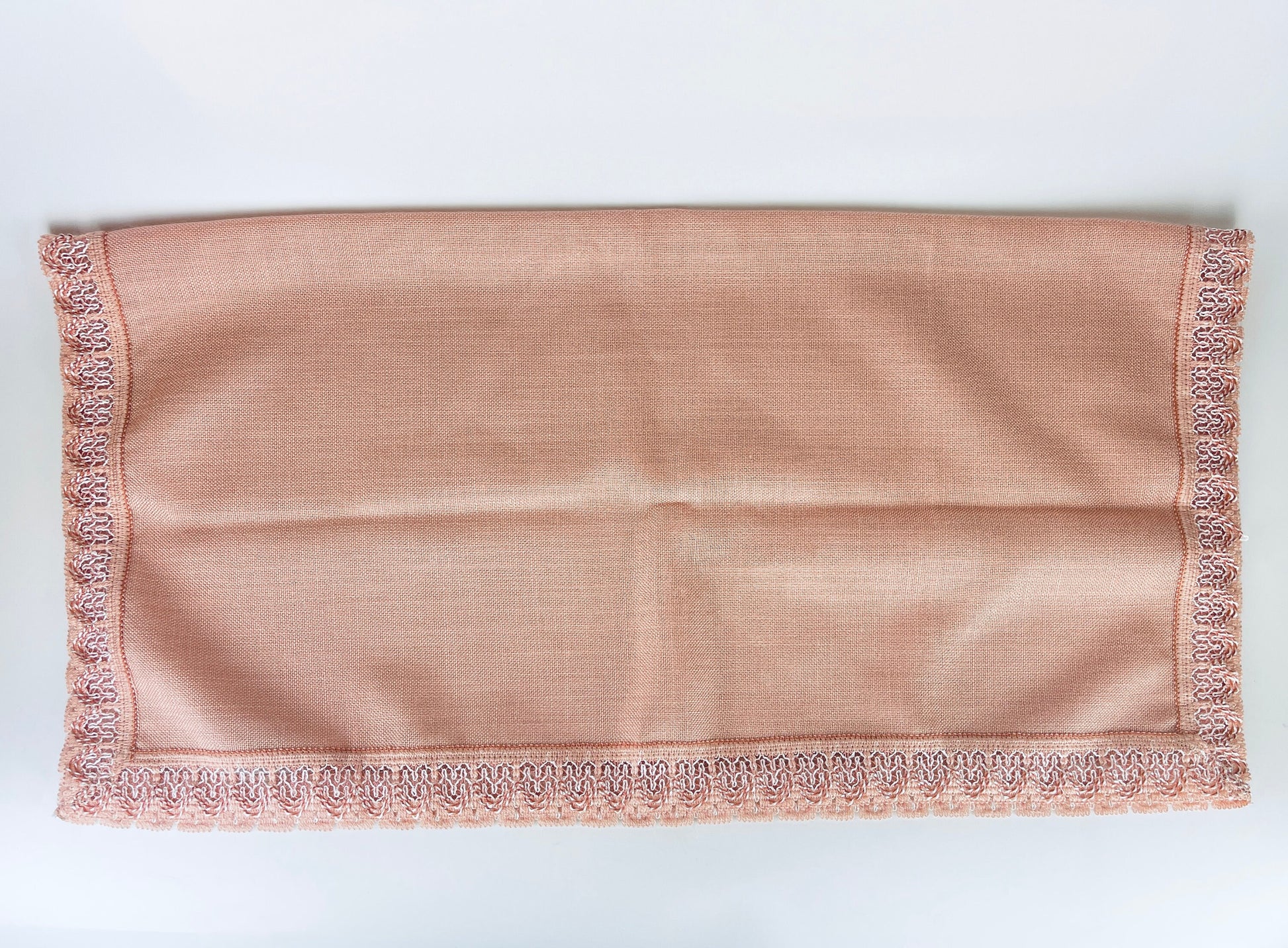 Product image for 'vintage light pink square tablecloth 30 x 31 made in western germany 100 polyacryl' (view 52a97b)