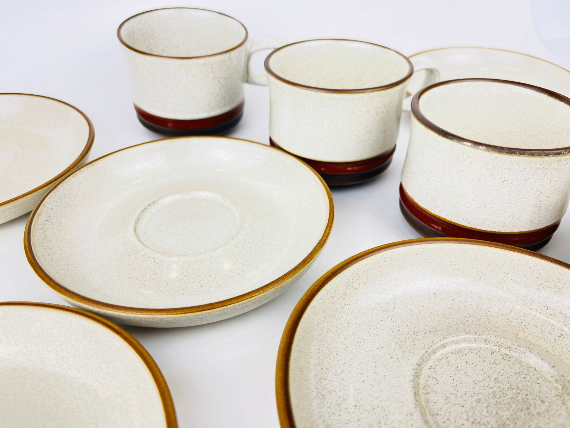 Product image for 'vintage denby potters wheel collection mug saucer set made in england sets sold separately' (view c63f3c)