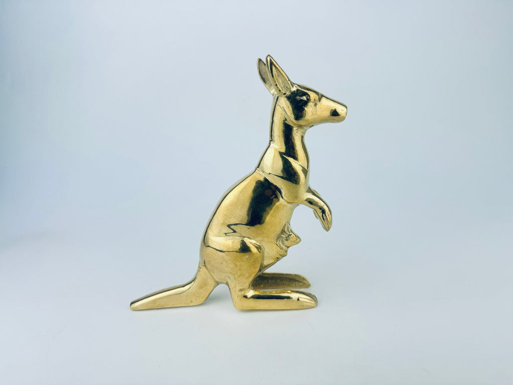 Product image for 'vintage solid brass kangaroo joey figurine' (view 5c2d8a)
