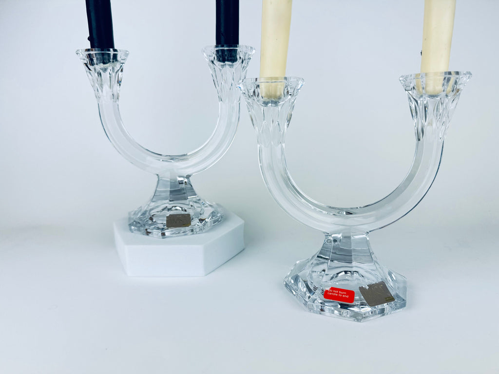 Product image for 'vintage mikasa austria crystal dual candlestick holders set of two 2' (view 6845d0)