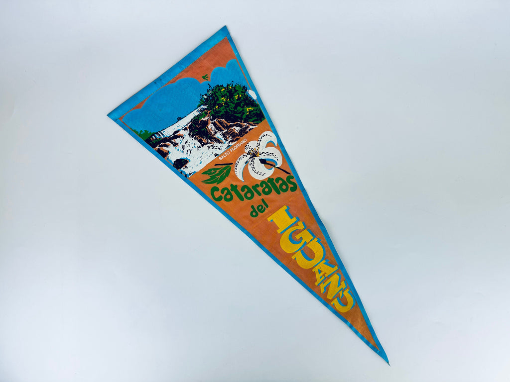 Product image for 'vintage south america tapered pennant wall hanging sold separately venezuela paraguay brazil cataratas del iguazu' (view d6434c)