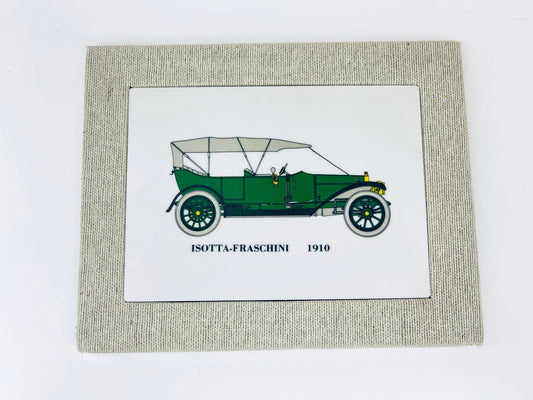 Product image for 'vintage isotta fraschini 1910 car wall art made in italy by mebel' (view d93924)